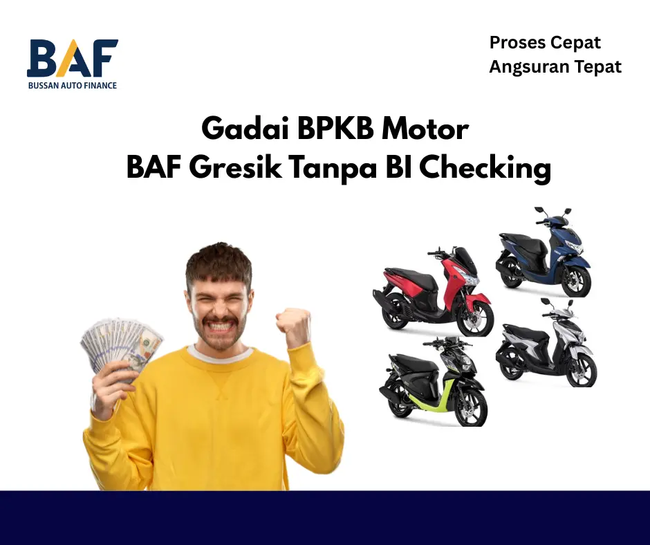 gadai bpkb motor baf gresik tanpa bi checking