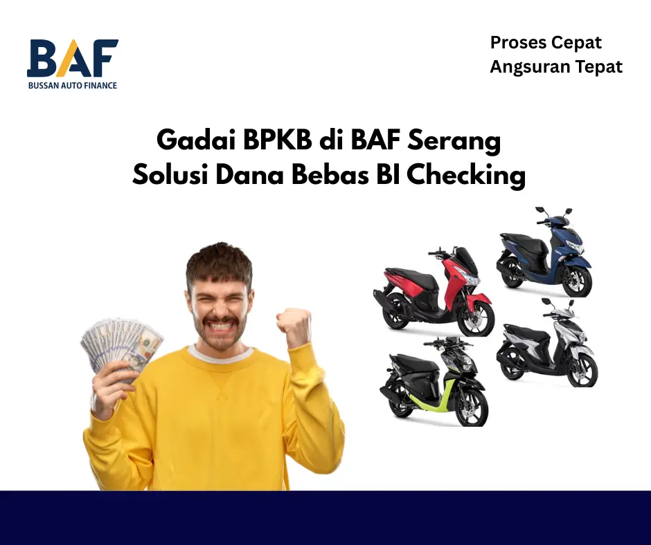 gadai bpkb motor baf serang tanpa bi checking