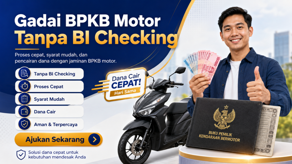 gadai bpkb motor tanpa bi checking proses mudah